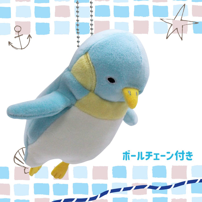 Shinada Global Mini Mochi Series Blue Penguin Stuffed Animal 7x5x14cm- Japan Figure Store - #1 Bring To You The Best Japanese Goods