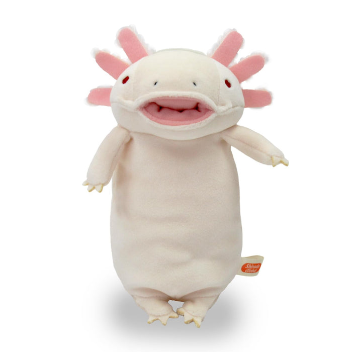 Shinada Global Mochi Series Ivory Pen Pouch 9x8x18cm Axolotl Animal Design- Japan Figure Store - #1 Bring To You The Best Japanese Goods