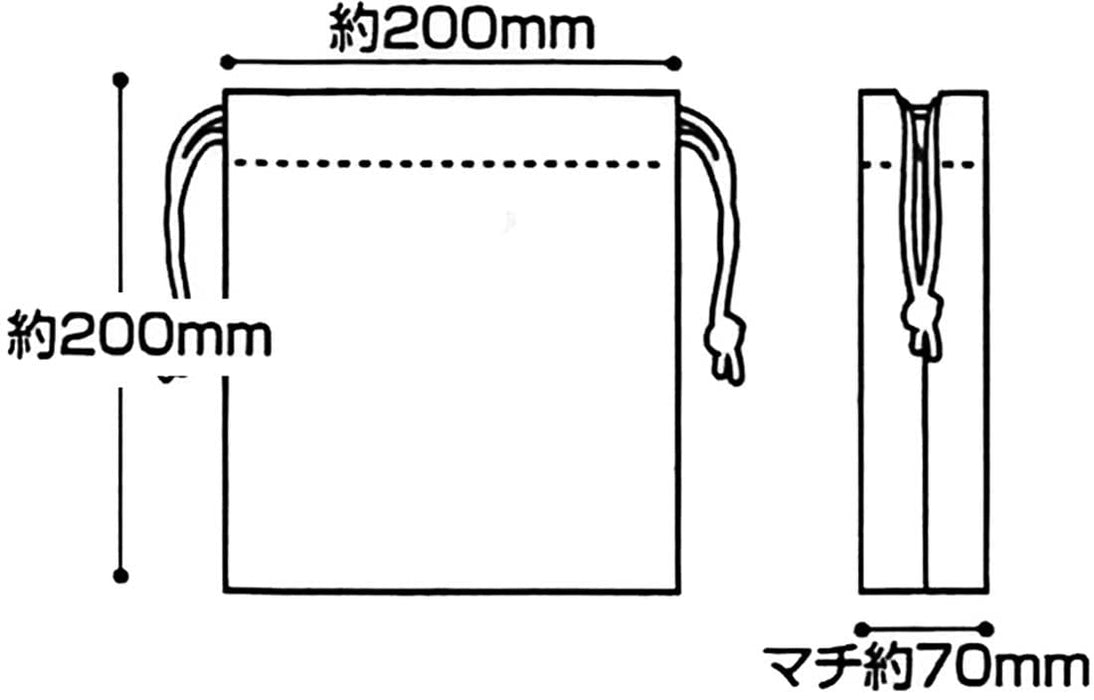 Skater Disney Princess 2-Piece Gusseted Lunch Drawstring Bag Kb64Wn-A- Japan Figure Store - #1 Bring To You The Best Japanese Goods