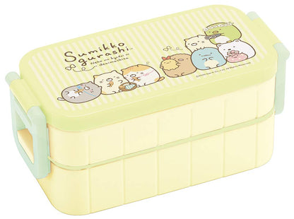 Skater 2-Tier Sumikko Gurashi Cat Brothers Lunch Bento Box 600ml Made in Japan- Japan Figure Store - #1 Bring To You The Best Japanese Goods
