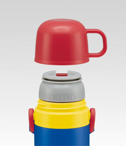 Skater 2-Way Kids Stainless Steel Water Bottle with Cup Pokemon Design 430Ml Capacity- Japan Figure Store - #1 Bring To You The Best Japanese Goods