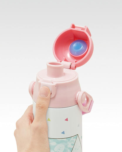 Skater Sumikko Gurashi 2-Way Stainless Steel Water Bottle with Cup for Children 570ml Skdc6- Japan Figure Store - #1 Bring To You The Best Japanese Goods