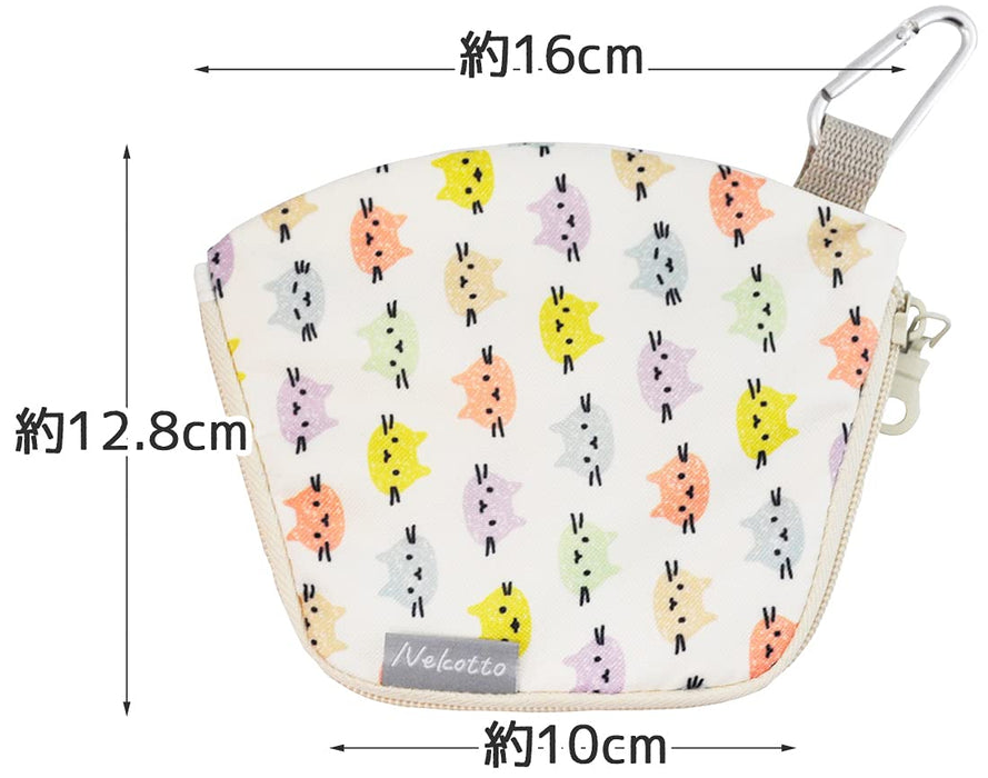 Skater Kmkp1-A Nekotto Colorful 3D Mask Pouch with Carabiner- Japan Figure Store - #1 Bring To You The Best Japanese Goods