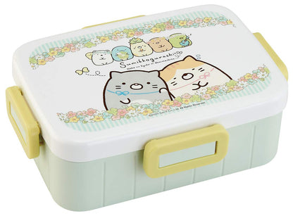 Skater Sumikko Gurashi Cat Siblings 4-Point Lock Bento Lunch Box Made in Japan 650ml- Japan Figure Store - #1 Bring To You The Best Japanese Goods