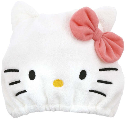 Skater Quick Drying Animal Absorbent Towel Cap Hello Kitty Sanrio 23cm x 17cm- Japan Figure Store - #1 Bring To You The Best Japanese Goods