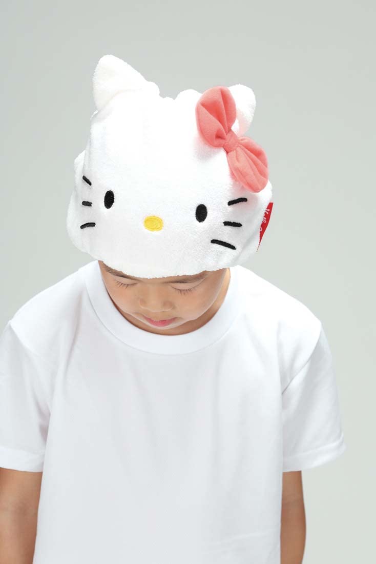Skater Quick Drying Animal Absorbent Towel Cap Hello Kitty Sanrio 23cm x 17cm- Japan Figure Store - #1 Bring To You The Best Japanese Goods
