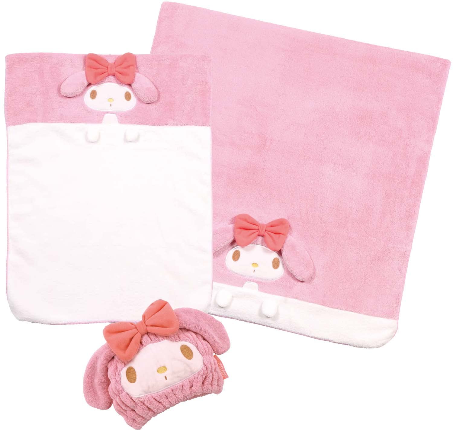 Skater My Melody Quick-Drying Bath Towel 60cm x 120cm Sanrio - Todr1-A- Japan Figure Store - #1 Bring To You The Best Japanese Goods