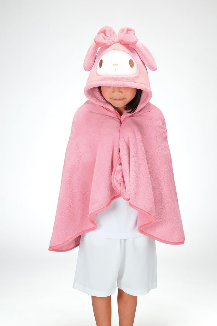 Skater Quick-Dry Absorbent Hooded Bath Poncho My Melody Sanrio Size 108cm x 92cm- Japan Figure Store - #1 Bring To You The Best Japanese Goods
