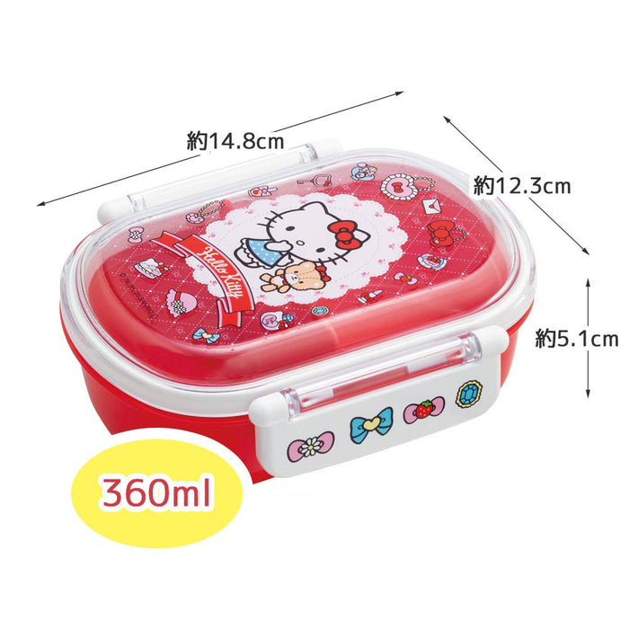 Skater Hello Kitty Kids Bento Box 360Ml Ag+ Antibacterial Soft Made in Japan- Japan Figure Store - #1 Bring To You The Best Japanese Goods