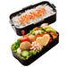 Skater Softly Served 2-Tier Lunch Box 600ml Fine Black Ag+ Antibacterial Made in Japan- Japan Figure Store - #1 Bring To You The Best Japanese Goods