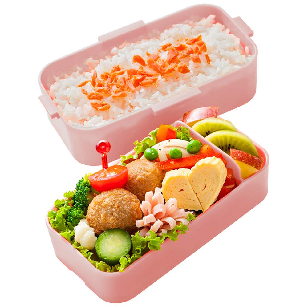 Skater Nekotto Colorful 2-Tier Lunch Box 600ml Antibacterial Made in Japan- Japan Figure Store - #1 Bring To You The Best Japanese Goods