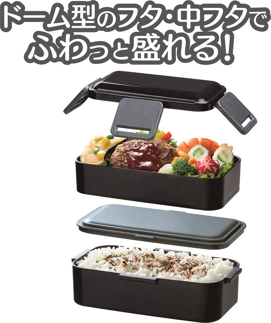 Skater Ag+ Antibacterial Large Capacity 850ml 2-Tier Lunch Box Made in Japan- Japan Figure Store - #1 Bring To You The Best Japanese Goods