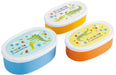 Skater Ag+ Antibacterial Storage Container Set of 3 Crocodile Design Made in Japan- Japan Figure Store - #1 Bring To You The Best Japanese Goods