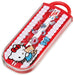 Skater Hello Kitty Kids Trio Set - Ag+ Antibacterial Chopsticks Spoon Fork - Made in Japan- Japan Figure Store - #1 Bring To You The Best Japanese Goods