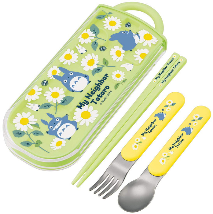 Skater Kids Ag+ Antibacterial Totoro Cutlery set - Chopsticks Spoon Fork Made in Japan- Japan Figure Store - #1 Bring To You The Best Japanese Goods