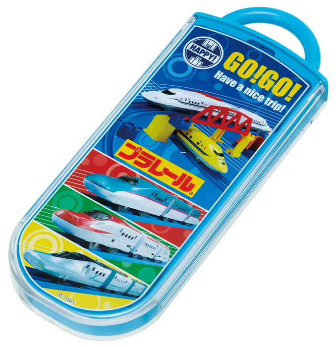 Skater Kids Antibacterial Trio Cutlery Set - Ag+ Chopsticks Spoon Fork - Made in Japan- Japan Figure Store - #1 Bring To You The Best Japanese Goods