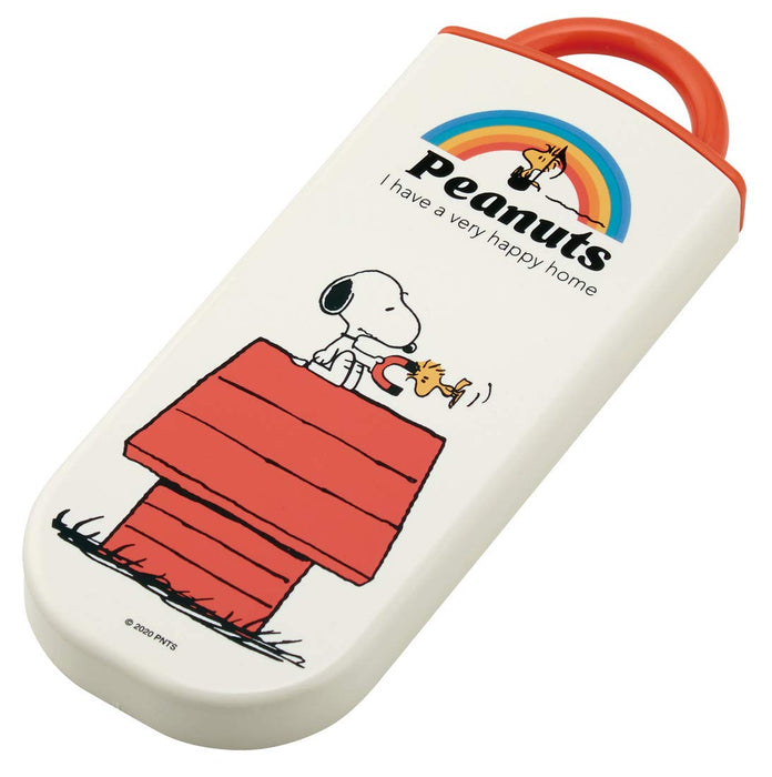 Skater Kids Antibacterial Trio Set - Chopsticks Spoon Fork Snoopy Peanuts Made in Japan- Japan Figure Store - #1 Bring To You The Best Japanese Goods