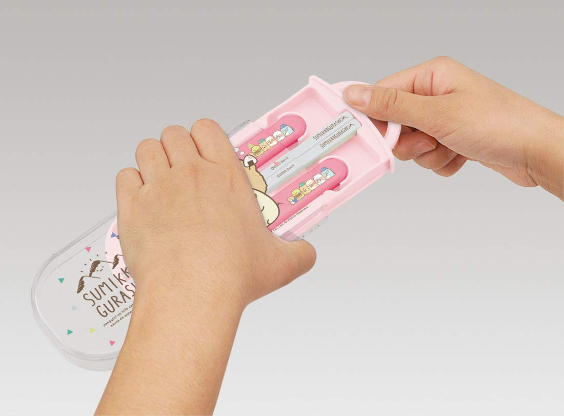 Skater Kids Trio Utensil Set - Ag+ Antibacterial Sumikko Gurashi Japan Made Camping Friendly- Japan Figure Store - #1 Bring To You The Best Japanese Goods