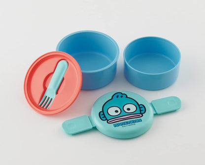 Skater 2 Tier Round Lunch Box 500ml Hangyodon Sanrio Ag+ Silver Ion Antibacterial Made In Japan- Japan Figure Store - #1 Bring To You The Best Japanese Goods