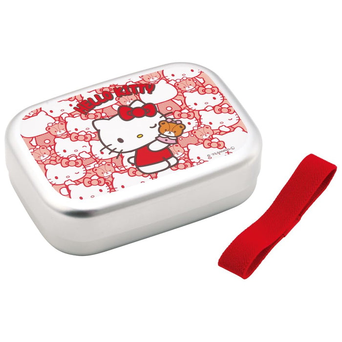 Skater Hello Kitty Aluminum Lunch Box 370Ml with Belt for Kids Japan Made- Japan Figure Store - #1 Bring To You The Best Japanese Goods