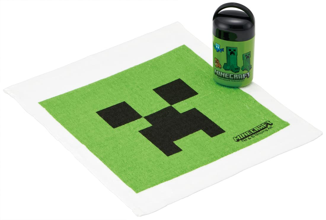 Skater Minecraft Hand Towel Set - Antibacterial 32x30.5 cm Made in Japan with Case- Japan Figure Store - #1 Bring To You The Best Japanese Goods