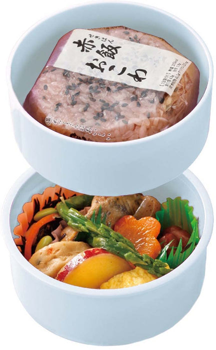 Skater 500ml 2 Tier Round Antibacterial Lunch Box Hangyodon Headgear Sanrio Design Made in Japan- Japan Figure Store - #1 Bring To You The Best Japanese Goods