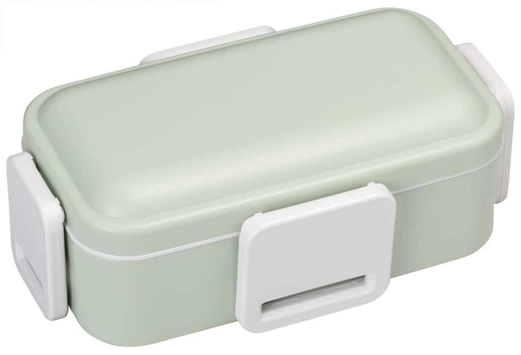 Skater 2-Tier 600ml Lunch Box with Softly Served Dome Lid Antibacterial Dull Green - Japan Made- Japan Figure Store - #1 Bring To You The Best Japanese Goods