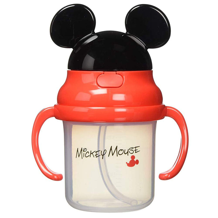 Skater 3D Disney Mickey Mouse Baby Straw Hopper Double-Handled 230Ml Mug Ages 8M+- Japan Figure Store - #1 Bring To You The Best Japanese Goods