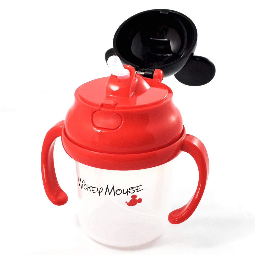 Skater 3D Disney Mickey Mouse Baby Straw Hopper Double-Handled 230Ml Mug Ages 8M+- Japan Figure Store - #1 Bring To You The Best Japanese Goods