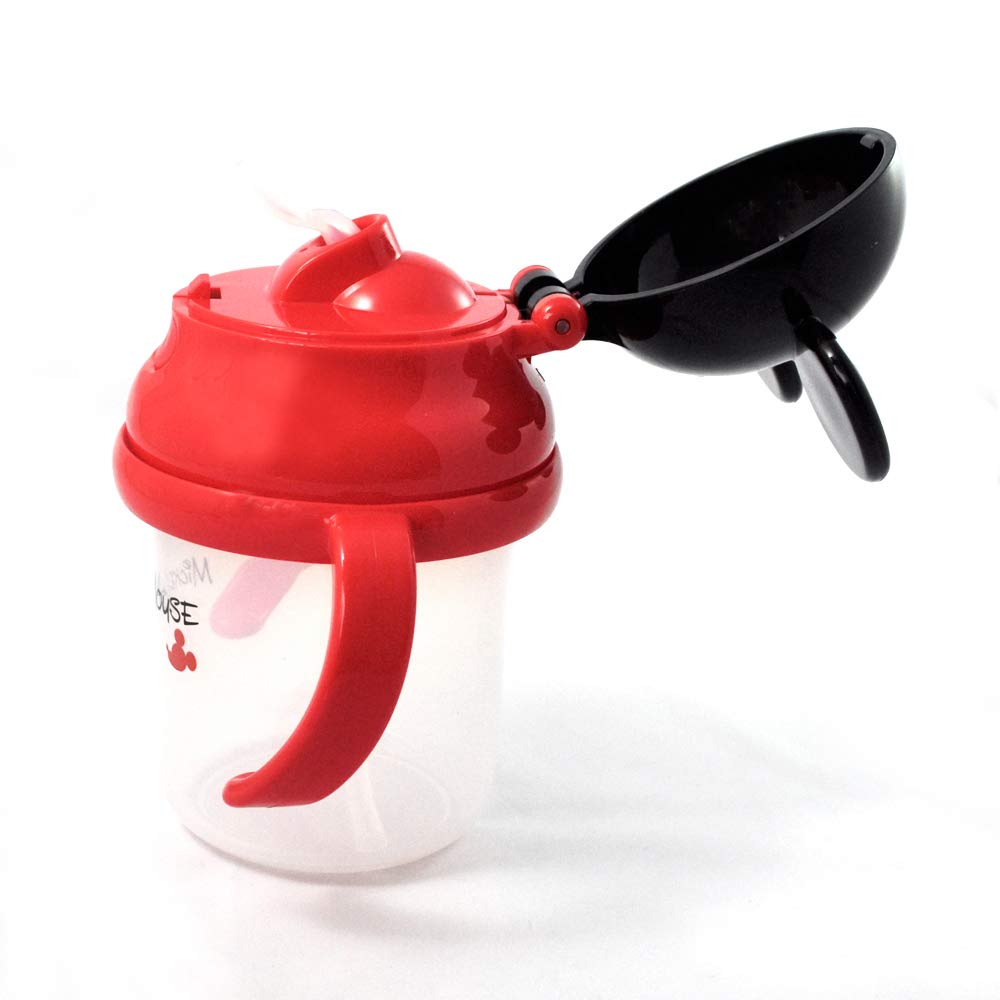 Skater 3D Disney Mickey Mouse Baby Straw Hopper Double-Handled 230Ml Mug Ages 8M+- Japan Figure Store - #1 Bring To You The Best Japanese Goods