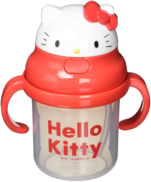 Skater Hello Kitty 3D Double-Handled Baby Straw Hopper Mug 230ml Ages 8 Months+- Japan Figure Store - #1 Bring To You The Best Japanese Goods