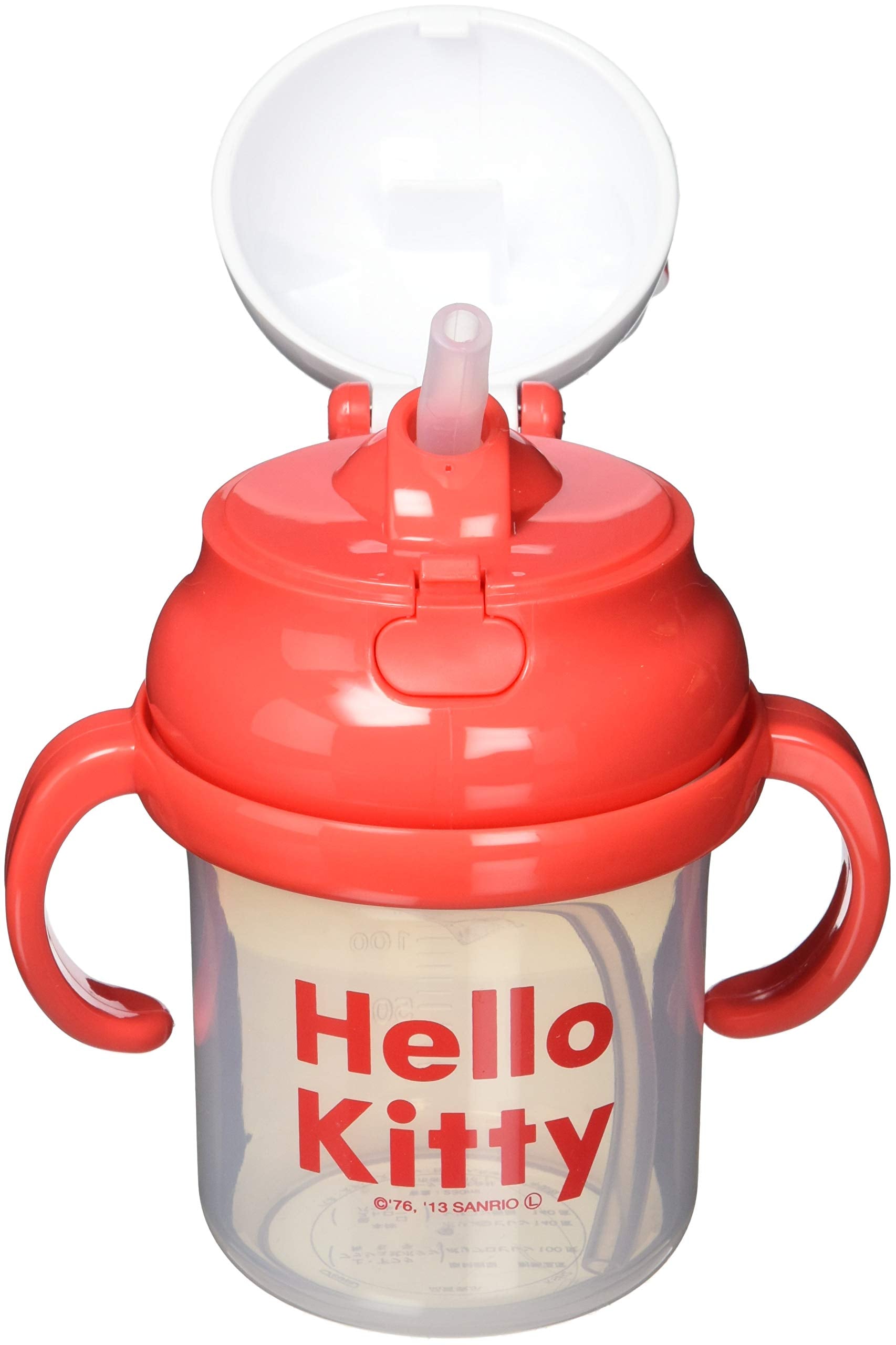Skater Hello Kitty 3D Double-Handled Baby Straw Hopper Mug 230ml Ages 8 Months+- Japan Figure Store - #1 Bring To You The Best Japanese Goods