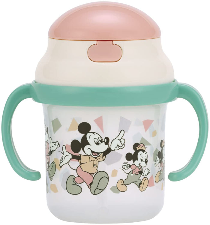 Skater Disney Mickey Mouse Baby Straw Hopper Mug 230ml Two-Handed For 8+ Months- Japan Figure Store - #1 Bring To You The Best Japanese Goods