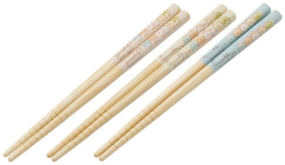 Skater Bamboo Chopsticks Set 16.5cm Sumikko Gurashi Rabbit Garden Theme 3 Pairs- Japan Figure Store - #1 Bring To You The Best Japanese Goods