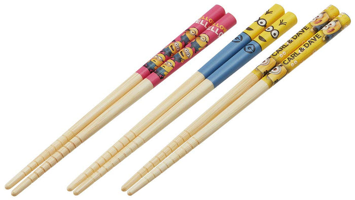 Skater Minion Ant2T-A 3 Set 16.5cm Bamboo Chopsticks- Japan Figure Store - #1 Bring To You The Best Japanese Goods