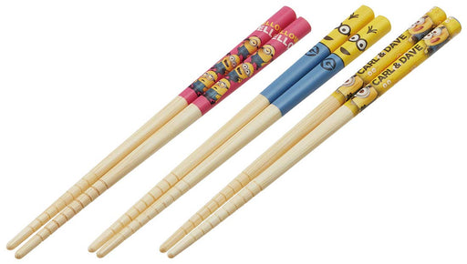 Skater Minion Ant2T-A 3 Set 16.5cm Bamboo Chopsticks- Japan Figure Store - #1 Bring To You The Best Japanese Goods