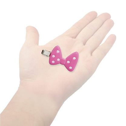 Disney Minnie Mouse Skater Hair Accessory Set of 2 Bangs Clip - Clfh1- Japan Figure Store - #1 Bring To You The Best Japanese Goods