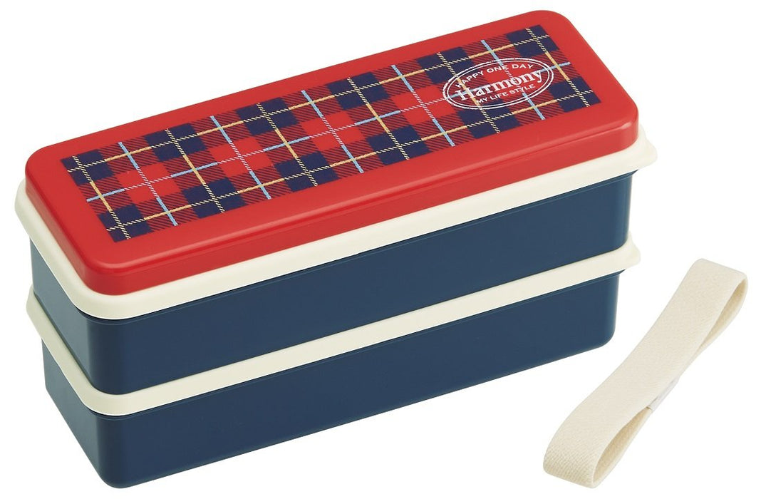 Skater Slim Lunch Box 630ml - Harmony SSLW6 2-Tier Bento Box with Silicone Lid- Japan Figure Store - #1 Bring To You The Best Japanese Goods