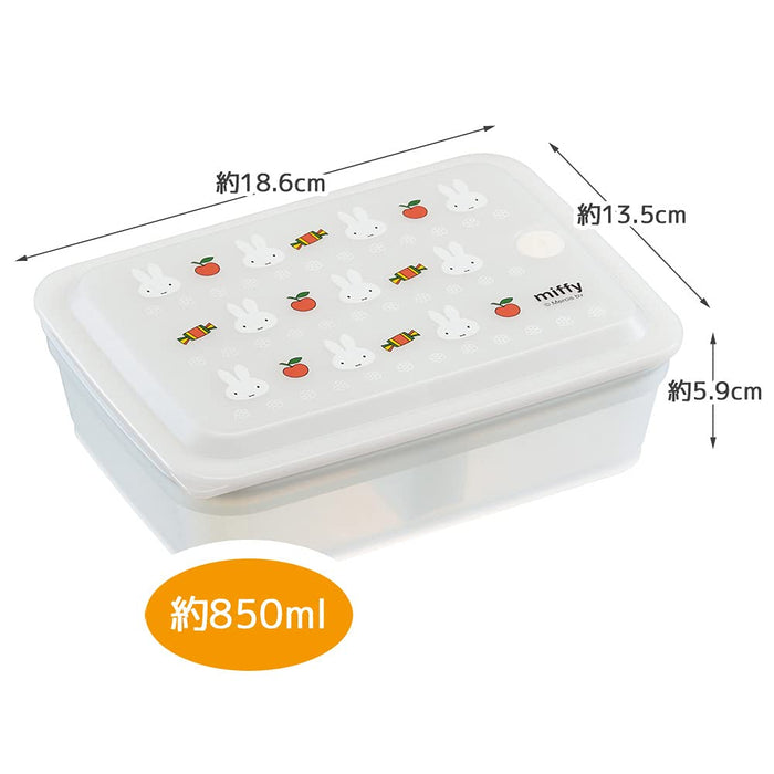 Skater Miffy 1-Tier Bento Box 850ml Ag+ Antibacterial Gasket - Soft Serving Pas9Ag-A- Japan Figure Store - #1 Bring To You The Best Japanese Goods