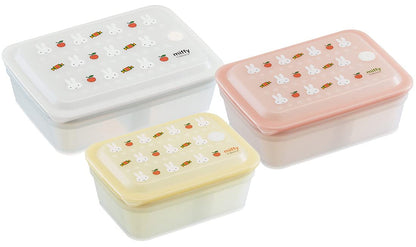 Skater Miffy 1-Tier Bento Box 850ml Ag+ Antibacterial Gasket - Soft Serving Pas9Ag-A- Japan Figure Store - #1 Bring To You The Best Japanese Goods