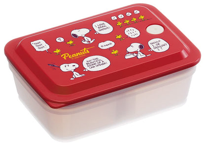 Skater Snoopy Peanuts 600ml Antibacterial 1 Tier Bento Box with Air Valve and Integrated Gasket- Japan Figure Store - #1 Bring To You The Best Japanese Goods