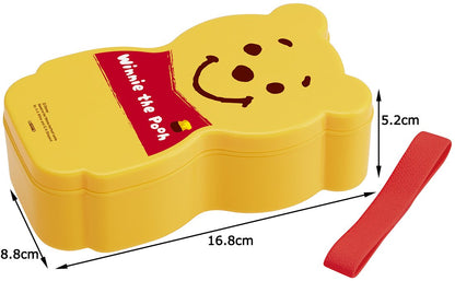 Skater Disney Winnie The Pooh 1 Tier Slim Die Cut Bento Lunch Box- Japan Figure Store - #1 Bring To You The Best Japanese Goods