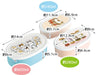 Skater 860Ml Bento Box Set 3 Sealed Storage Containers Mofu Sand - Made In Japan- Japan Figure Store - #1 Bring To You The Best Japanese Goods