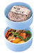 Skater 500ml 2-Tier Round Bento Box Pompon's Dog Design Antibacterial Made in Japan- Japan Figure Store - #1 Bring To You The Best Japanese Goods