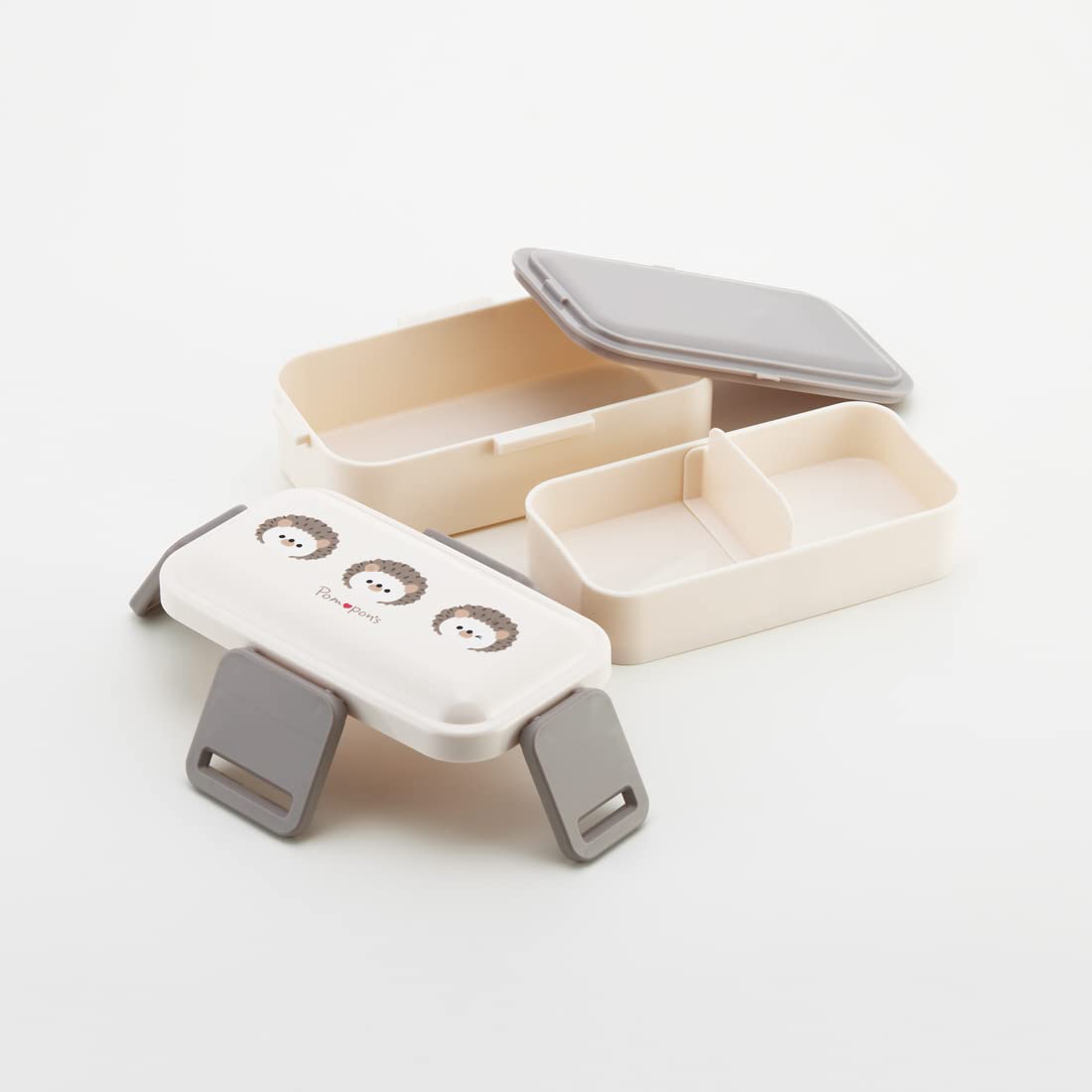 Skater Bento Box 600Ml with 2-Tier Dome-Shaped Lid Pompon's Mouse Design Antibacterial for Women Made in Japan- Japan Figure Store - #1 Bring To You The Best Japanese Goods