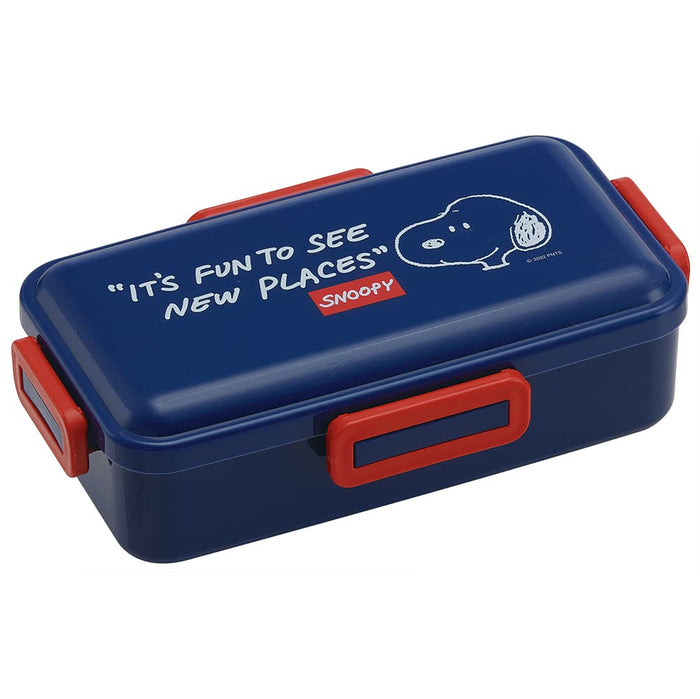 Skater Bento Box Shokado Snoopy Navy 830mL Antibacterial Large Capacity L- Japan Figure Store - #1 Bring To You The Best Japanese Goods