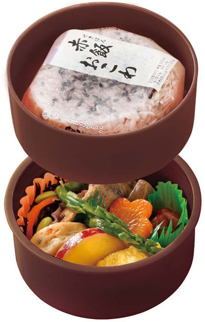 Skater Tinytan 500ml 2-Tier Round Bento Box Antibacterial Made in Japan- Japan Figure Store - #1 Bring To You The Best Japanese Goods