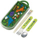 Skater Dinosaur Kids Trio Bento Set - Chopsticks Spoon & Fork 16.5cm- Japan Figure Store - #1 Bring To You The Best Japanese Goods