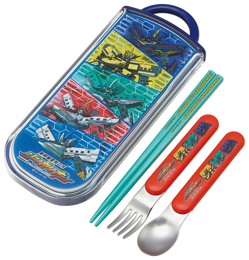 Skater Kids Bento Trio Set - 2019 Shinkalion Chopsticks Spoon & Fork 16.5cm Made in Japan- Japan Figure Store - #1 Bring To You The Best Japanese Goods