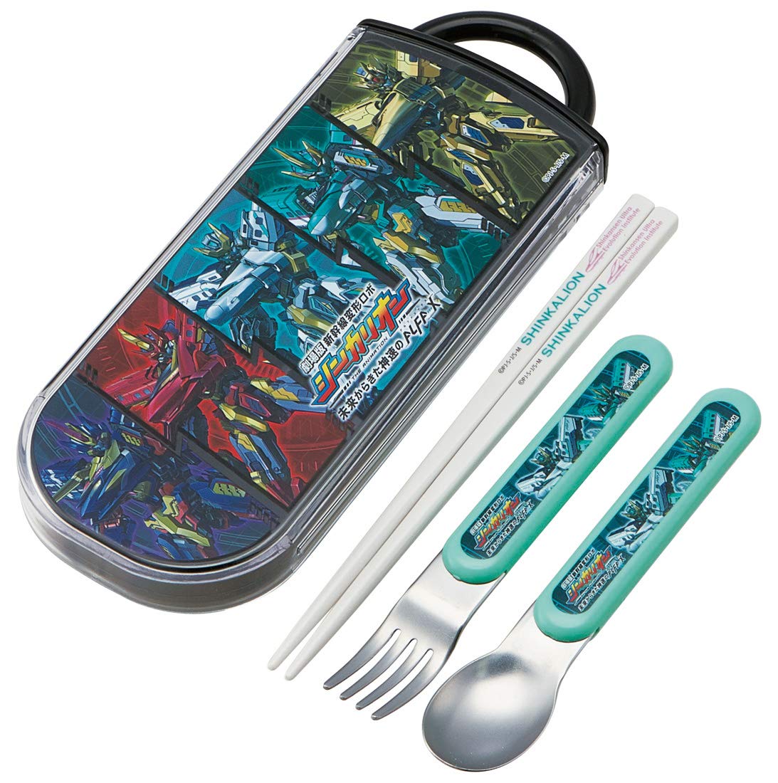 Skater Trio Set - Kids Bento Chopsticks Spoon Fork - Shinkalion Movie Edition 16.5cm- Japan Figure Store - #1 Bring To You The Best Japanese Goods